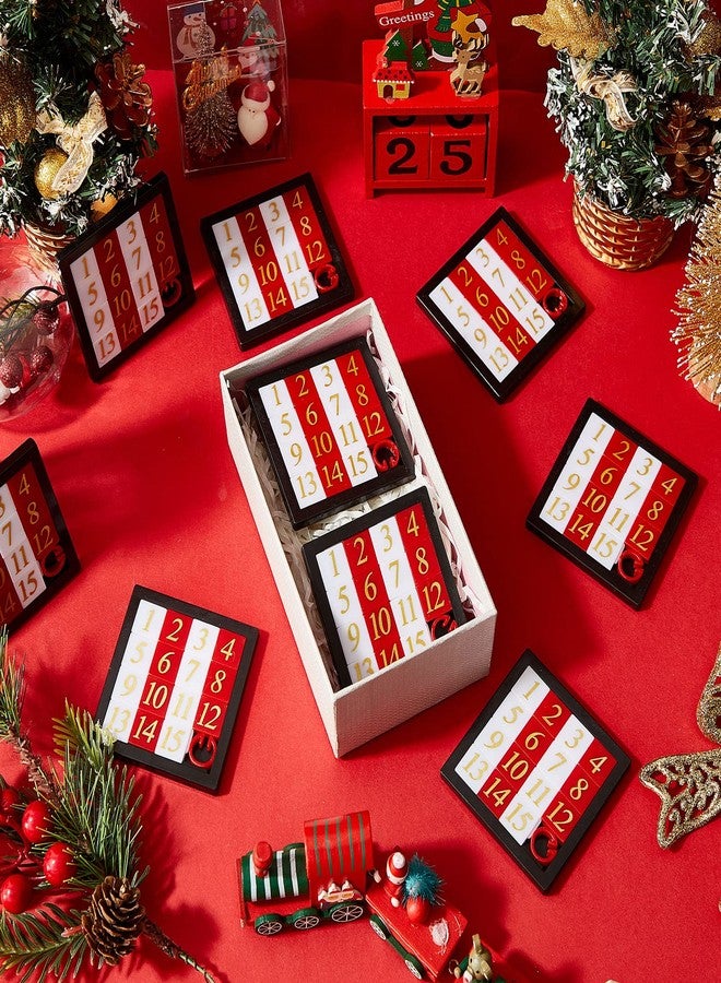 Suilung 12 Pcs Number Slide Puzzles 15 Puzzle Slide Game Brain IQ Educational Teaser Learning Tool Number Learning Educational Toys for Christmas Party Favor, 2.6 x 2.6 Inch - Image 4